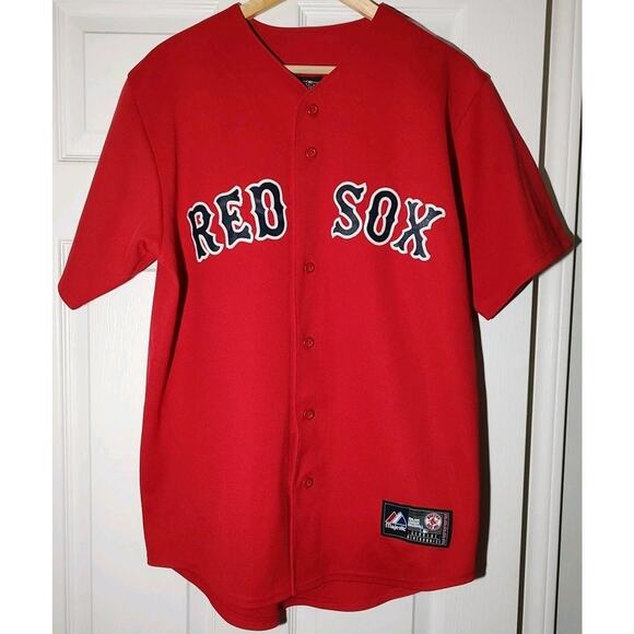 Boston Red Sox Majestic MLB Baseball Jersey Red - Medium - Picture 1 of 6